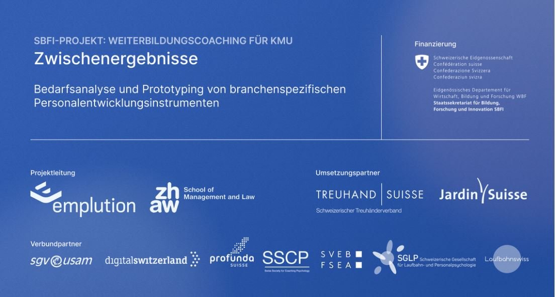 SBFI -Projekt Weiterbildungscoaching für KMU