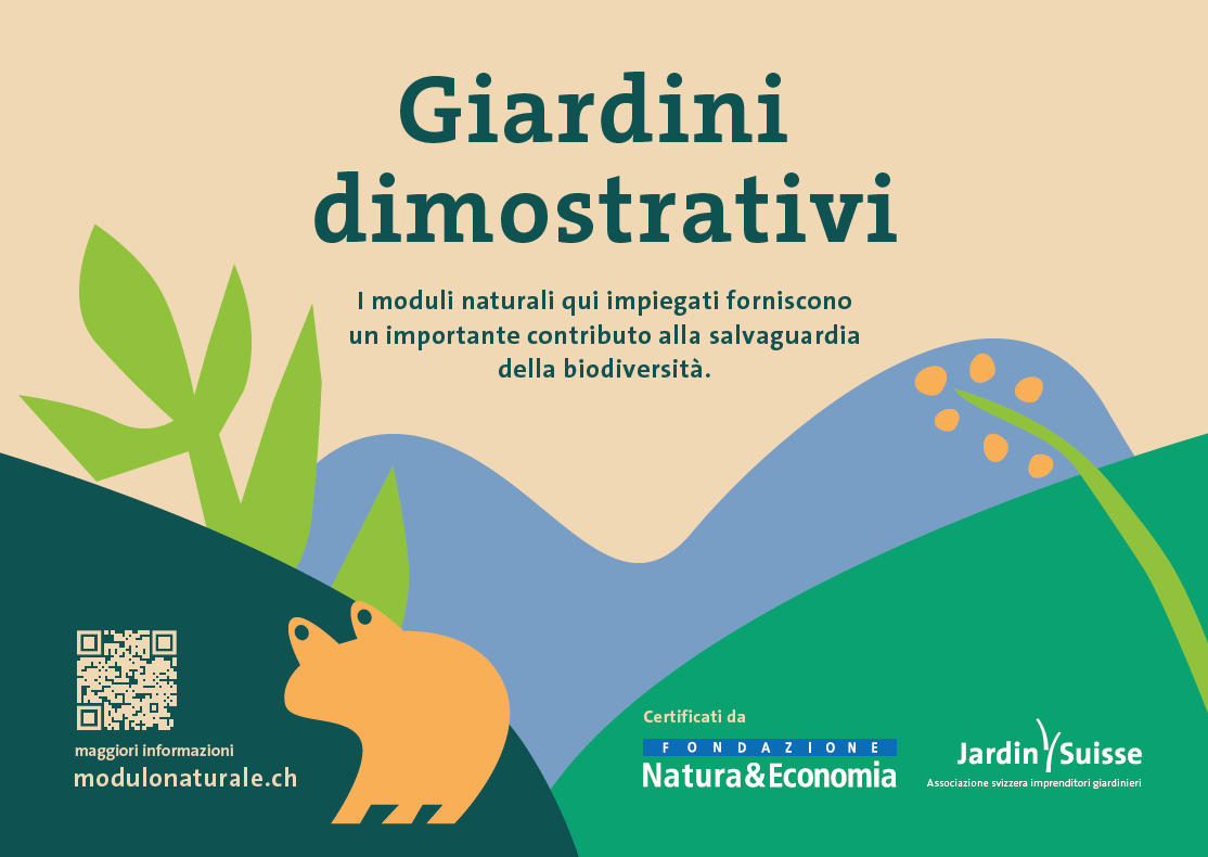 Certificazione di giardini dimostrativi con moduli naturali